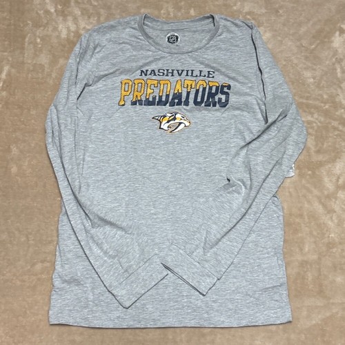 NHL Nashville Predators Long Sleeve T-Shirt Boys Size XL Hockey Tee