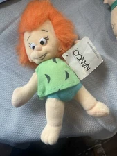 Flintstones Pebbles Plush Toy Doll Vintage 1990 Hanna Barbera Nanco