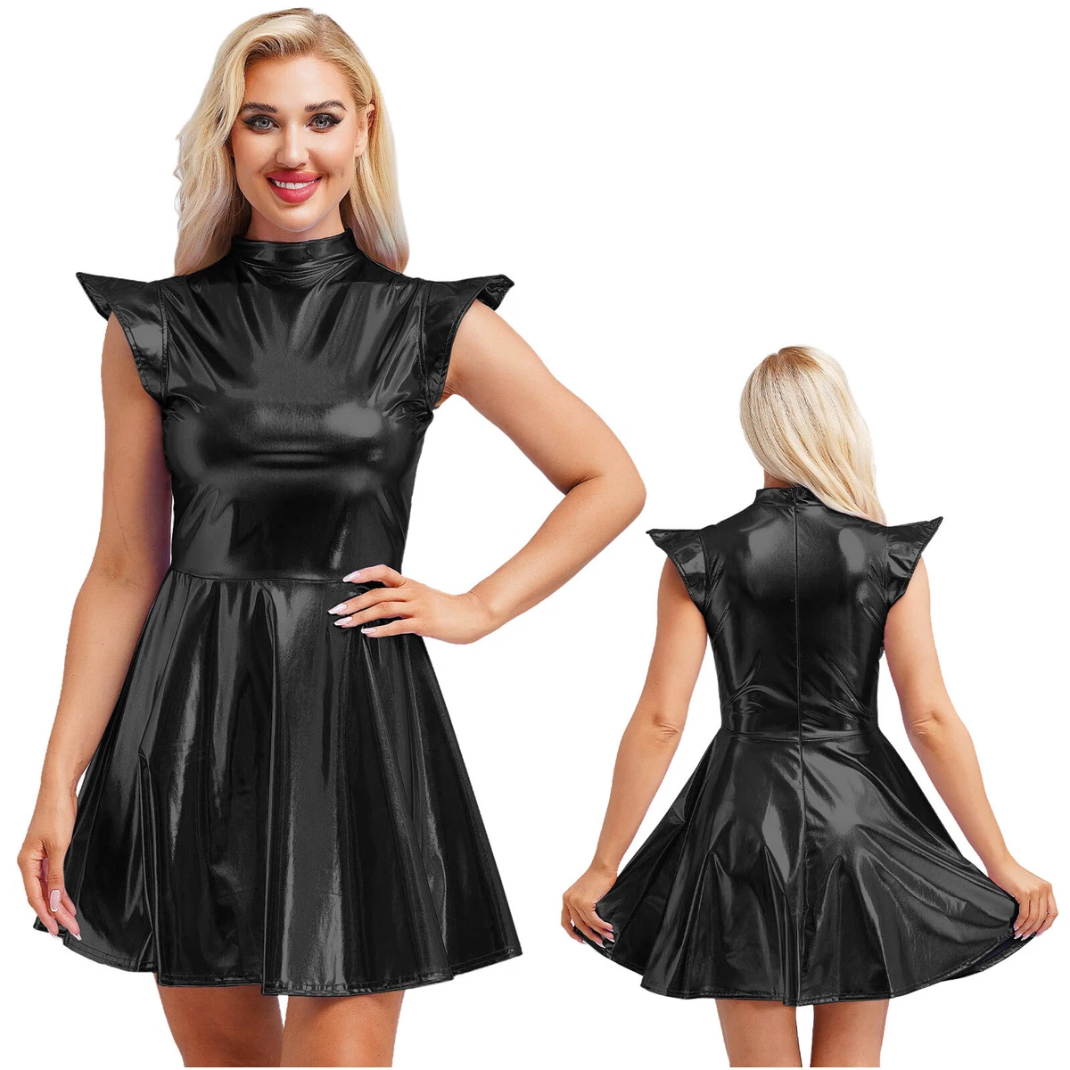 black morada boa guipure maxi dress Dolls Kill Halloween Steampunk Dress Halloween Costume main image 0