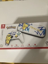 PowerA Nintendo Switch Enhanced WIRED Controller & Case Pokemon Pikachu NEW