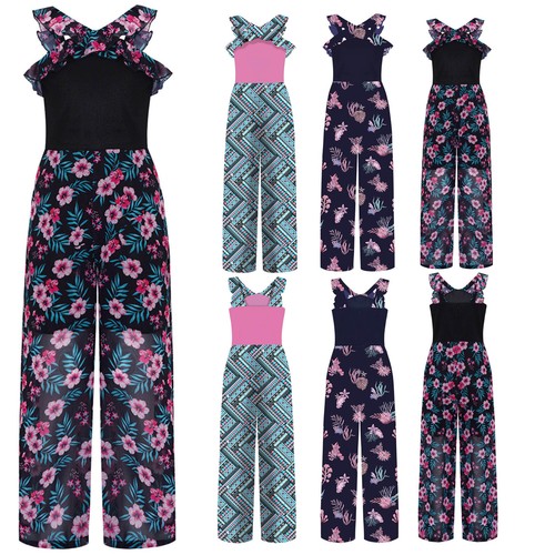 Kids Girl's Jumpsuit Shoulder Straps Rompers Performance Overalls Halloween - Picture 6 of 40
