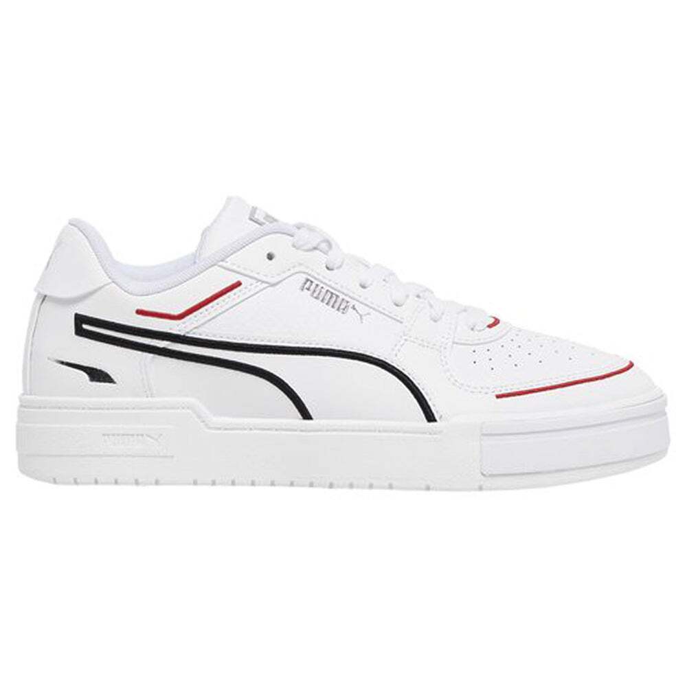 Puma Ca Pro Embroidered Lace Up Mens White Sneakers Casual Puma Ca Pro Embroidered Lace Up Mens White Sneakers Casual