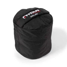 Titan Fitness 200 LB HD Strongman Sandbags, Double Layer, 1050D Cordura, Black