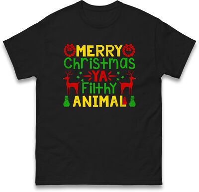 Merry Christmas Ya Filthy Animal T-Shirt, Frohe Weihnachten, Dezember Urlaub Geschenk
