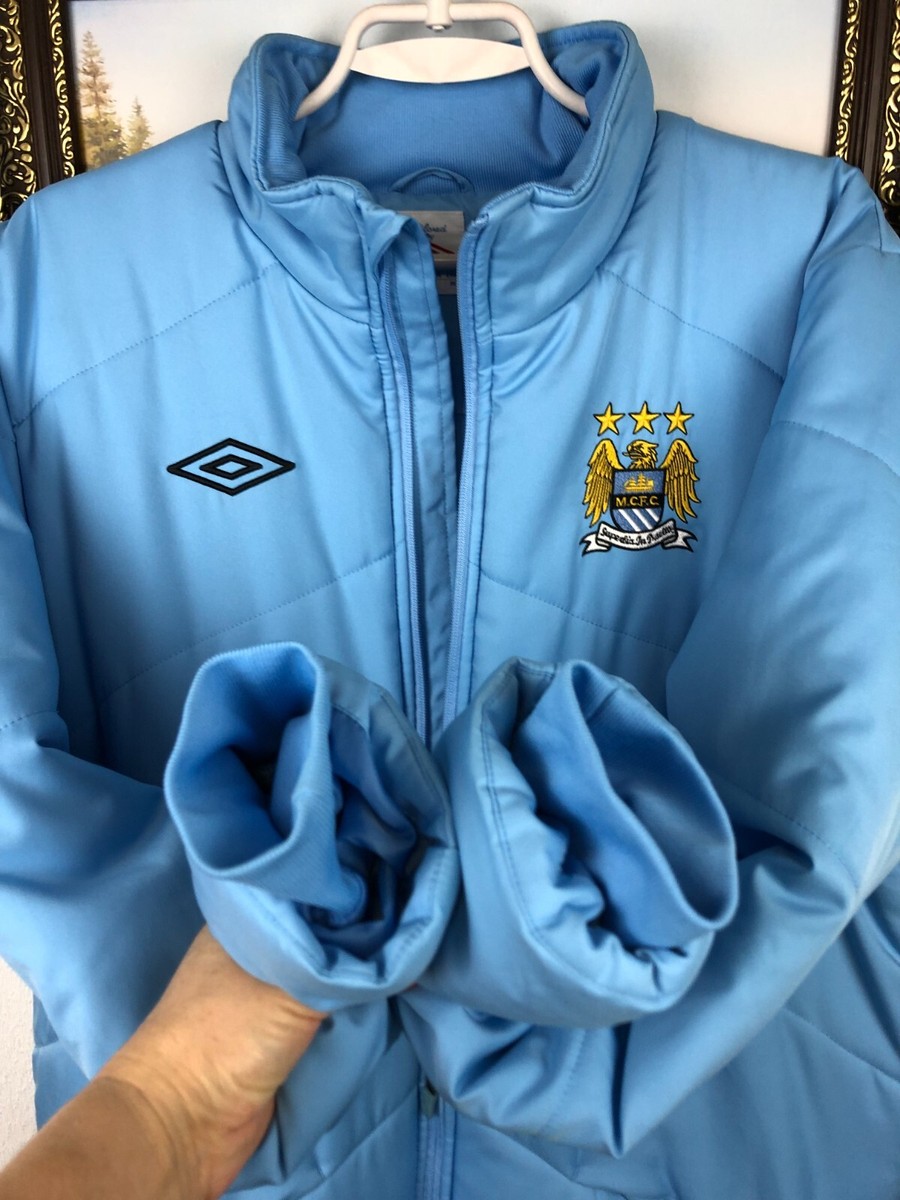 Vintage Umbro Manchester City Football Jacket Bomber Soccer