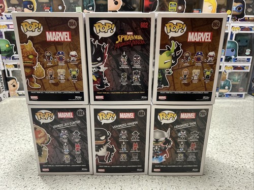 Funko Pop Vinyl- Marvel Comics- Venomized Set 6pcs - Picture 2 of 12