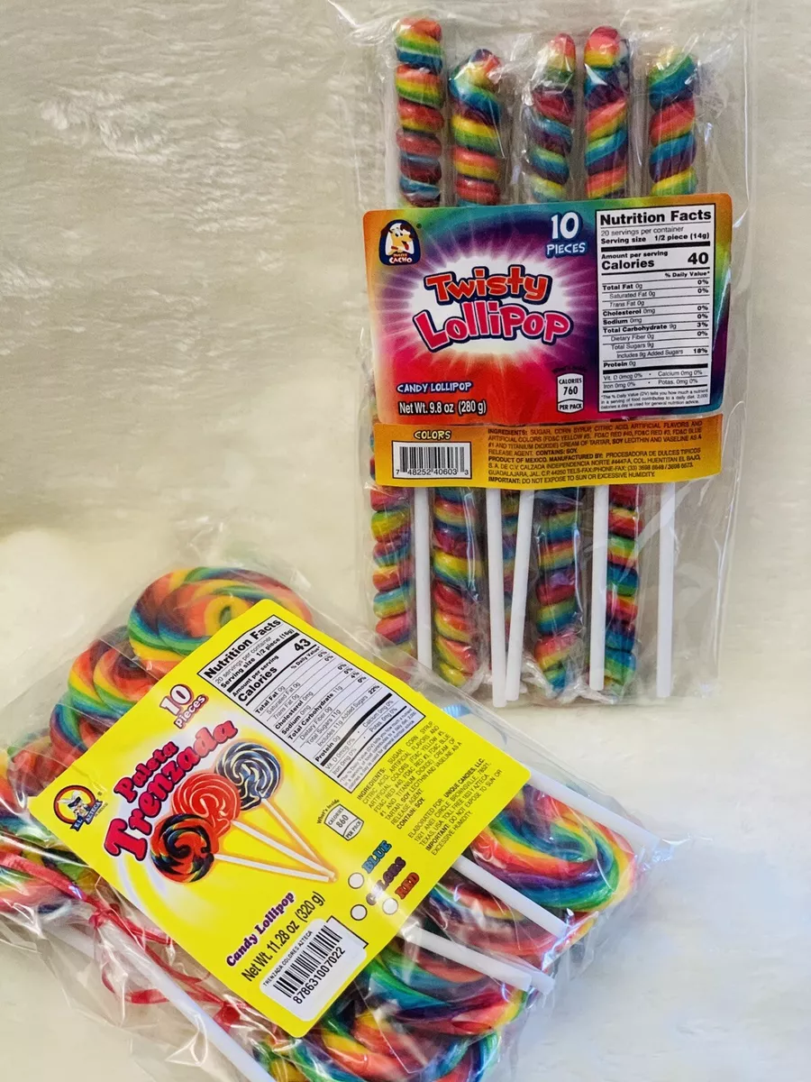 Fun Express Big Rainbow Lollipops For Kids, 6 Count