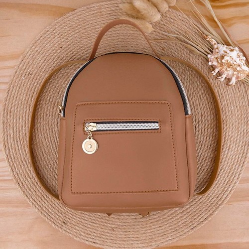 Modischer kleiner Rucksack Damen Schultern Brief Handtasche Handy Kuriertasche # - Bild 26 von 37