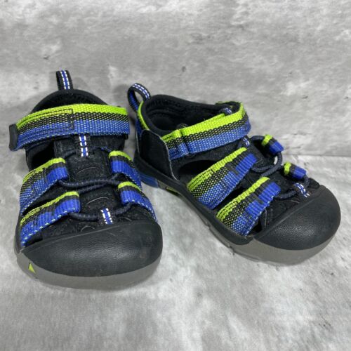 Keen Newport Hiking Blue Green Strappy Closed Toe Sandals Baby Toddler Size 6