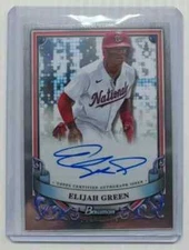 2024 Bowman Sterling Elijah Green Prospect Auto Autograph #PA-EG Nationals (a)