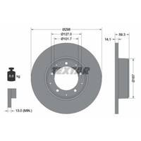 Textar 2X Bremsscheibe Hinten Ø298 Voll FüR Land Rover Defender Station Wagon