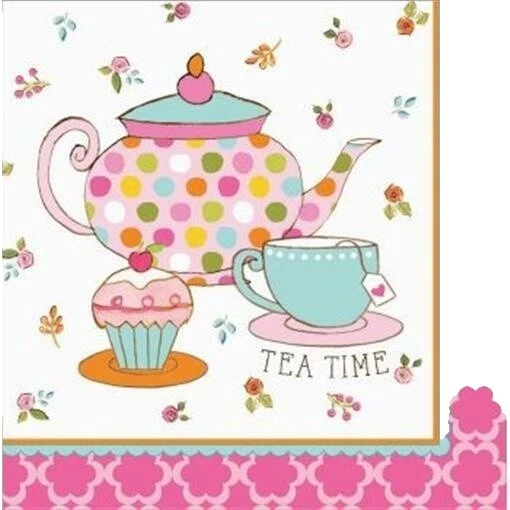 Servilletas De Fiesta Floral de Alicia en el país de las Maravillas