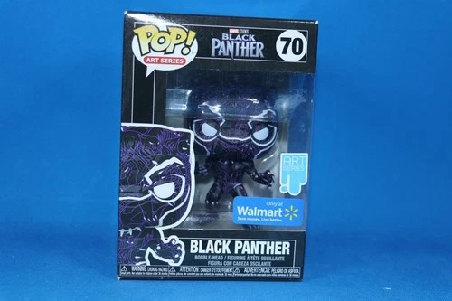 Funko Pop MARVEL BLACK PANTHER #70 WALMART EXCLUSIVE ART SERIES VINYL FIGURE NEW