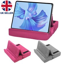 Tablet Pillow Holder Stand for iPad Storage Foldable Dock Desktop Bedside Lap UK