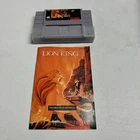 The Lion King (Super Nintendo Entertainment System, 1994) W/Manual Tested