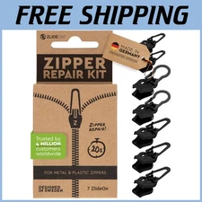 Large Zipper Pulls - 7pcs Black Replacements