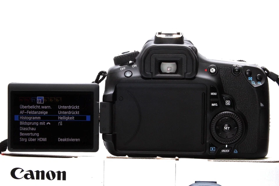 Canon EOS 60D 18 MP FULL HD DSLR mit Canon EF-S 18-55mm II Objektiv und OVP - Bild 2 von 4