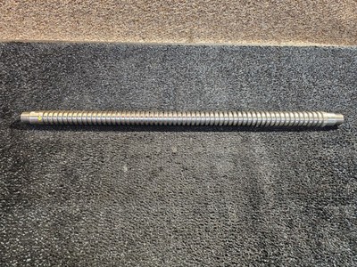 Fully Threaded Shaft 2-inch Diameter x 41'' Overall Length, Silver