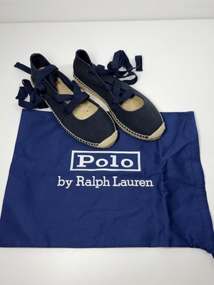 POLO Ralph Lauren   Canvas Lace-Up Espadrille - Navy Blue - EUR 39 | UK 6 | US 8