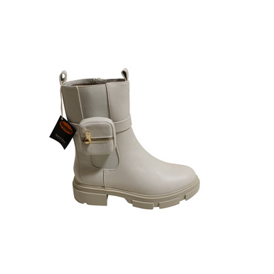 Dockers Damen Stiefelette Beige Boots Trend Chunky Sohle Neu