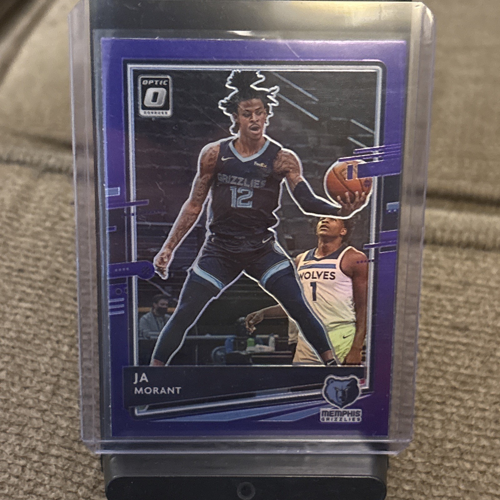Ja Morant 2020-21 Panini Donruss Optic #117 Purple. Memphis Grizzlies