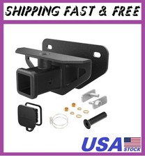 2 Inch Rear Trailer Hitch Receiver Class 3 Tow Towing Hitch  Cover Kit, Fits