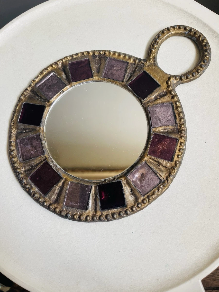 Bracelet Metal Pointu's Paris vintage brutaliste argenté articulé rare