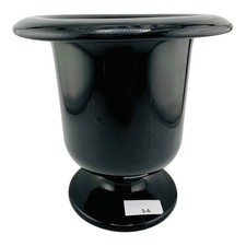 Fioriera vaso a forma di calice ametista nera altezza 5 1/2” SPEDIZIONE GRATUITA