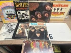 9 Beatles Record LOT Scratched Vinyl White Album Revolver Rubber Soul Help ORIG