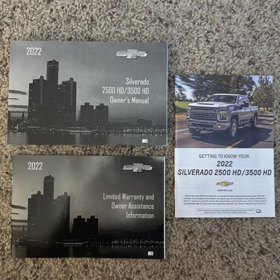 #ad 2022 Chevrolet Silverado 2500 HD 3500 HD gas Owner’s Manual $34.95
