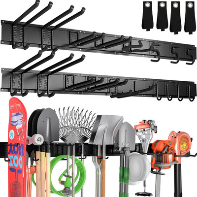 99'' Garage Tool Organizer Wall Mount, 28 Pack Heavy Duty Wall Mount Garage Stora