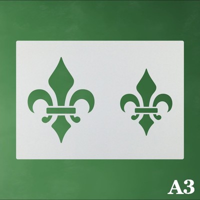 A3 Schablone Französische Lilie Fleur de Lys - LO08