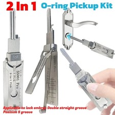 Stainless Steel Key Decoder O-Ring Pickup Hook Tool Lock Repair Maintenance