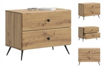 Nachttisch Nachtschrank Nachtkommode Artisan-Eiche 62X34,5X47,5 Cm Holzwerkstoff