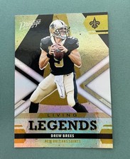 2022 Panini Prestige Football Drew Brees Living Legends #LL-3 New Orleans Saints