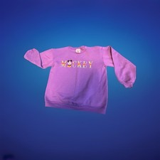 Vintage Disney Mickey Mouse Sweatshirt Purple M 10/12 90s Youth Y2K Retro