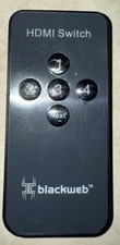 Blackweb 4 Port HDMI Switch Mini Remote Control Only Tested