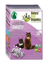 Organic Pet Systems Anxiety Starter Pack for Cats 14 Day Supply Cat Capsule /