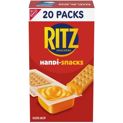 Handi-Snacks RITZ Crackers 'N Cheesy Dip Snack Packs, School Snacks, 20 Snack...