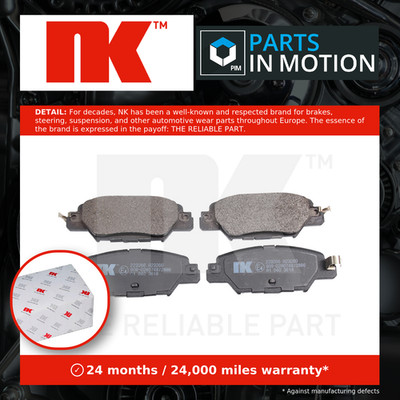 Brake Pads Set fits MAZDA CX5 KF 2.0 Rear 2014 on NK KAY02648Z KAY02648ZA New
