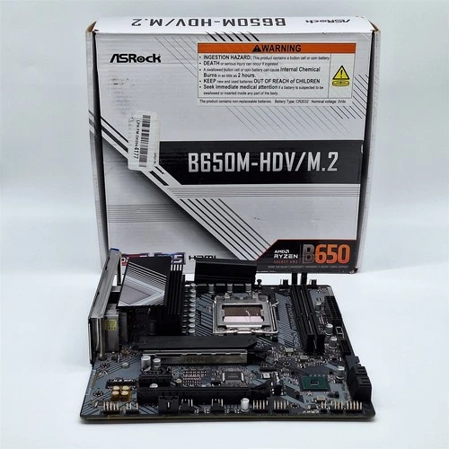 ASRock B650M-HDV/M.2 Supports AMD Socket AM5 Ryzen 7000 -NOT WORKING-