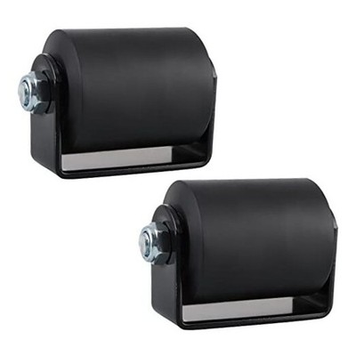 Skelang 2 Pcs Slide Gate Guide Roller, 3'' Rolling Gates Guider with C Bracket, 