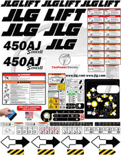 Fits JLG 450AJ SERIE II Boom Lift Decal Kit – 3M Vinyl – Free Shipping