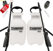 1 Gallon Pump Sprayer 2pk Hand Pressured Adjustable Nozzle Lawn Garden US