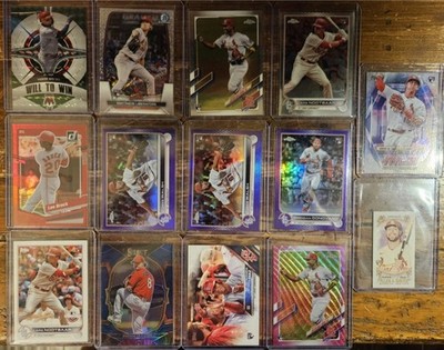 Lot Of 14 St. Louis Cardinals Baseball Cards, Prizms, Rookies, Inserts,...