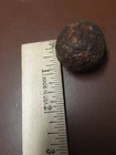 Civil War  Confederate Good Example of Molded Grape Shot 1" Mold Line Visible