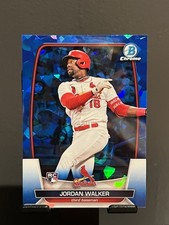 Jordan Walker 2023 Bowman Chrome Sapphire RC #18 St. Louis Cardinals