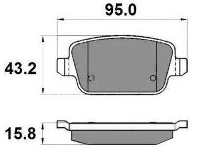 NP2045 Rear Brake Pads Set fits FORD VOLVO LAND ROVER FREELANDER 06 to 16 New