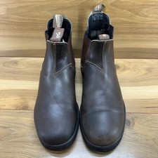 Blundstone 500 Chelsea NO INSOLES Boot Mens 9 AU 8 Brown Leather Pull On Classic