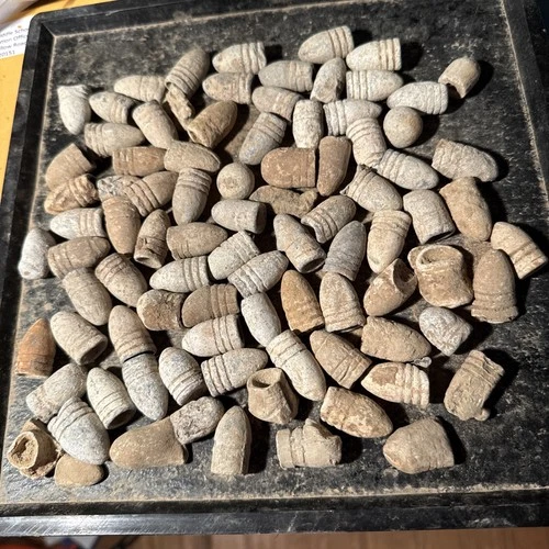 Big Lot Dug Civil  War Bullets U.S. Confederate Mixed Types 💥 🇺🇸
